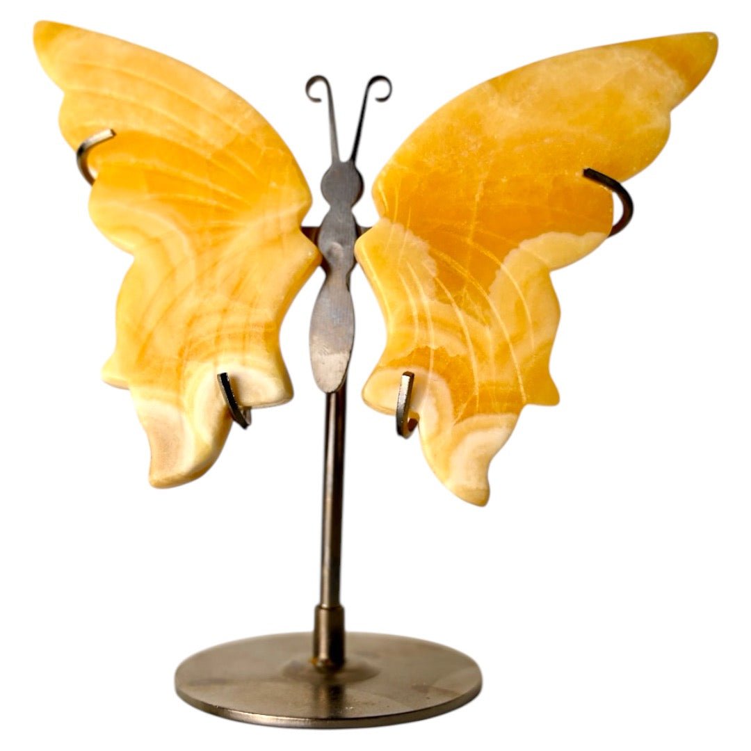 Wunderschöner Schmetterling mit Calcit - Flügeln - CrystalScents