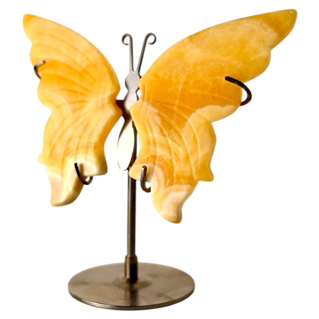 Wunderschöner Schmetterling mit Calcit - Flügeln - CrystalScents