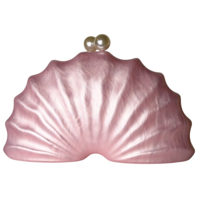 Zauberhafte Perlmutt Clutch in Zartrosa - CrystalScents