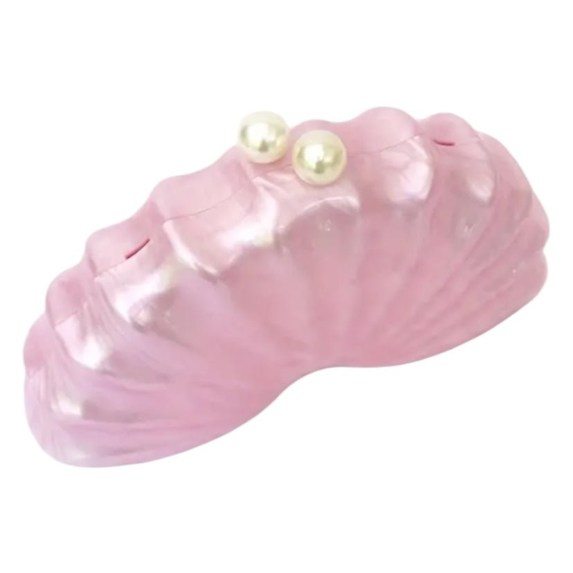 Zauberhafte Perlmutt Clutch in Zartrosa - CrystalScents
