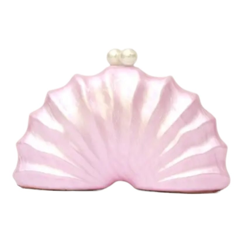 Zauberhafte Perlmutt Clutch in Zartrosa - CrystalScents